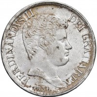 Napoli, Ferdinando II (1830-1859): piastra 1836 (Gigante#61)