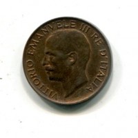 Vittorio Emanuele III (1900-1943): 5 cent. 1924 "Spiga" (Gigante#270)