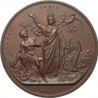 Umberto I (1878-1900): medaglia 1881 "Milano mostra nazionale di agricolturi industria ed arte", opus Masserani-Restelli, mm 71