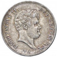 Napoli, Ferdinando II (1830-1859): 1/2 piastra da 60 grana 1859 (Gigante#115), grammi 13.77. Ex Collezione Strada