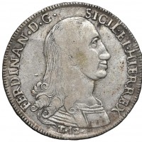 Palermo, Ferdinando III (1759-1816): 12 tarì 1798 (Gigante#18a), grammi 27.11. Ex Collezione Strada