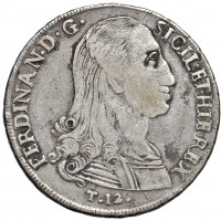 Palermo, Ferdinando III (1759-1816): 12 tarì 1797 (MIR#603/2), grammi 26.92. Ex Collezione Strada