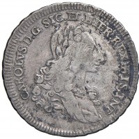 Palermo, Carlo di Borbone (1734-1759): 6 tarì 1735 "Incoronazione" (MIR#554), grammi 13.43. Ex Collezione Strada