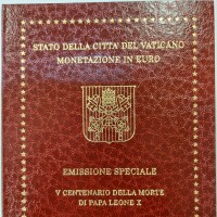 Vaticano 2021: emissione speciale "V Centenario della morte di Papa Leone X" serie euro 9 pezzi in confezione originale zecca