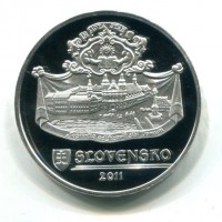 Slovacchia 2011: 20 euro  "Sito Storico di Trnava" (KM#118), in confezione originale