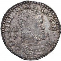 Napoli, Filippo II (1556-1598): 1/2 ducato (Magliocca#25), grammi 14.98. Ex Collezione Strada