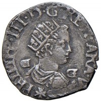 Napoli, Filippo III (1598-1621): 1/2 carlino (Magliocca#32), grammi 1.25. Ex Collezione Strada