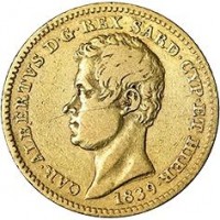 Carlo Alberto (1831-1849): 10 lire 1839-To (Gigante#48)