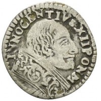 Bologna, Innocenzo XII (1691-1700): muraiola (Muntoni#136; Chimienti#614; Berman#2303), grammi 1,35