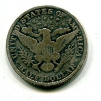 USA: 1/2 dollaro 1908 "Barber", lucidato