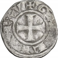 Francia, Lione (XII-XIII sec): denaro anonimo dell'arcivescovato (Poey d'Avant#5032), grammi 0.70, 16 mm