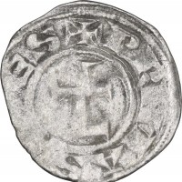 Francia, Lione (XII-XIII sec): denaro anonimo dell'arcivescovato (Poey d'Avant#5032), grammi 0.70, 16 mm