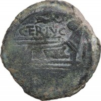 Terentia, C. Terentius Lucanus (147 a.C.): asse (Crawford#217/2), grammi 21.36, mm 32