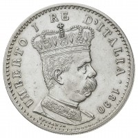 Colonia Eritrea, Umberto I (1890-1896): 1 lira 1890 (Gigante#5)