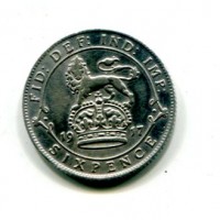 Gran Bretagna, Giorgio V (1910-1936): 6 pence 1917 (Spink#4014)

