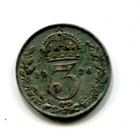 Gran Bretagna, Giorgio V (1910-1936): 3 pence 1926 (Spink#4026)
