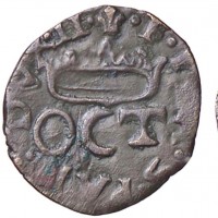 Piacenza, Ottavio Farnese (1556-1586): sesino (MIR#1134), grammi 0,84