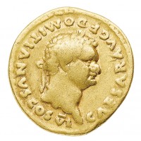 Domiziano (81-96 d.C.): aureo "PRINCEPS IVVENTVTIS" (Cohen#377; R.I.C. II(2)/136/1086; Calicò#914), grammi 6,97