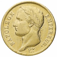 Francia, Napoleone I (1804-1814): 40 franchi 1811-A (Gadoury#1084)