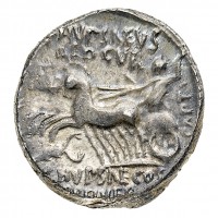 Aemilia, M.Aemilius Scaurus (58 a.C.): denario (Crawford#422/1b; Babelon, Aemiliaa#8), grammi 3,84