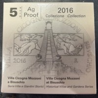 Italia 2016: 5 euro "Villa Cicogna-Mozzoni", in confezione originale