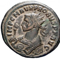 Probo (276-282 d.C.): antoniniano "VIRTVS PROBI AVG", zecca Siscia (RIC#818), grammi 3.89, mm 24