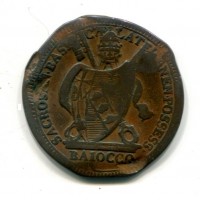 Roma, Pio VII (1800-1823): 1 baiocco 1801 (Gigante#53), molti colpi 
