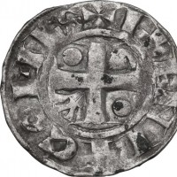 Francia, Thibaut II (1125-1152): denaro (Boudeau#1765), grammi 1.20, mm 20