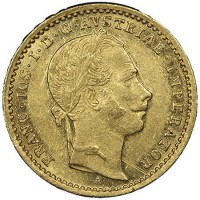 Austria, Francesco Giuseppe (1848-1916): 1 ducato 1862-A (Fruhwald#1203; Friedberg#491), in slab PCGS AU55