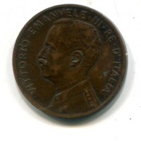 Vittorio Emanuele III (1900-1943): 5 cent. 1908 "Italia su prora" (Gigante#257)
