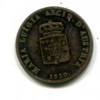 Parma, Maria Luigia (1815-1547): 1 centesimo 1830 (Gigante#16)
