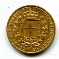 Carlo Alberto (1831-1849): 20 lire 1835-Ge (Gigante#26)
