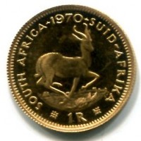 Sud Africa: 1 rand 1970 (KM#63.2)
