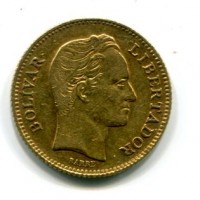 Venezuela: 20 bolivares 1888 (KM#32)
