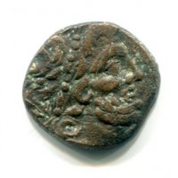 Caria, Kos (200-180/170 a.C.): obolo (HGC,6#1332), gr. 7,25. Diametro 20 mm. 
