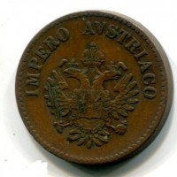 Venezia, Francesco Giuseppe (1848-1866): 10 centesimi 1852 (Gigante#27)
