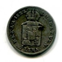 Venezia, Francesco I (1815-1835): 1/4 lira 1822 (Gigante#82)
