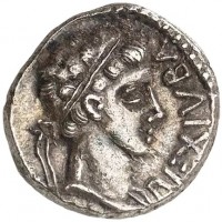 Numidia, Juba II (25-24 a.C.): denario (Alexandropoulos#94), grammi